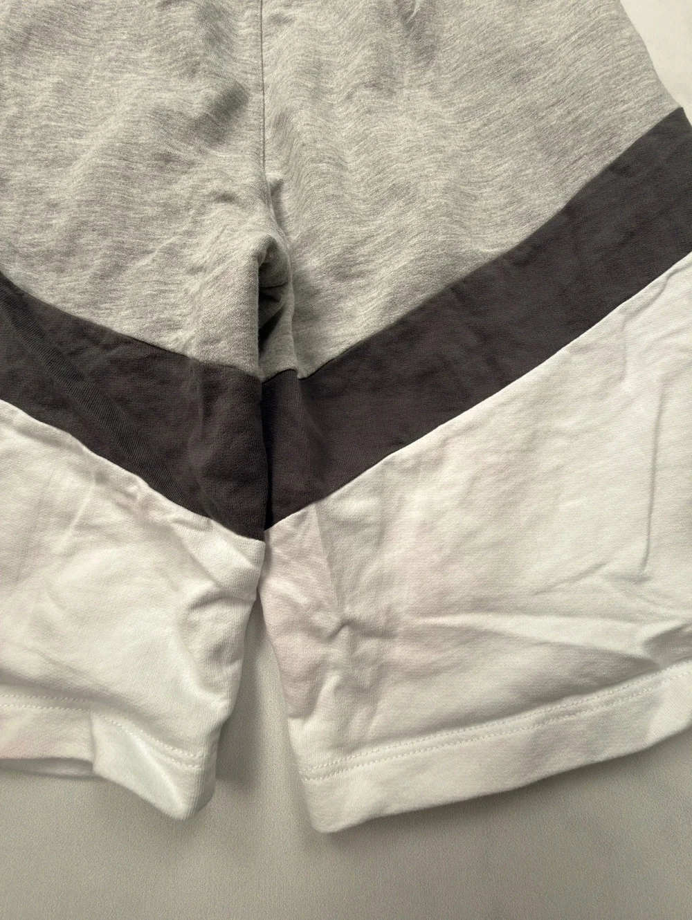 Kidpik Sweat Shorts Gray Colorblock Sporty Athletic - Boys XL